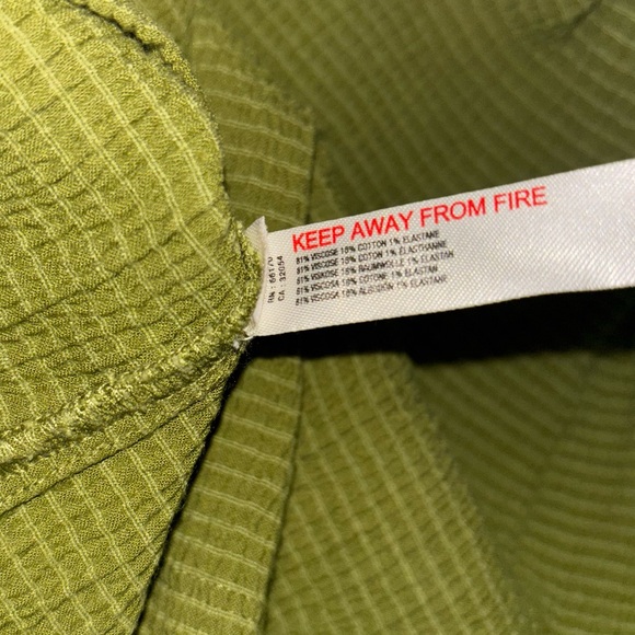 Free People Olive Green Ruched Mini Dress - Picture 5 of 5